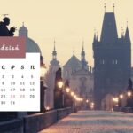 Most Karola w Pradze - Kartka z kalendarza