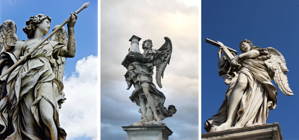Posągi Aniołów na Ponte Sant Angelo w Rzymie - Blog CityLove