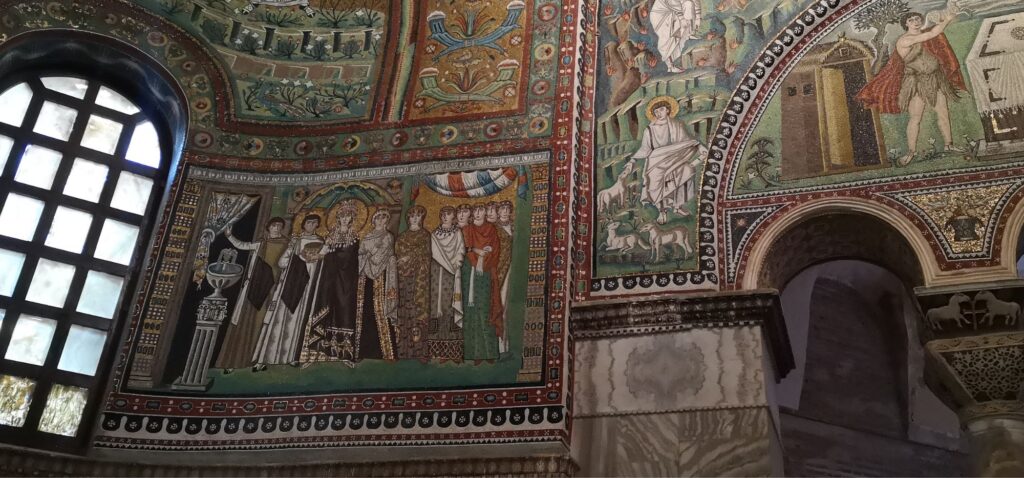 Rawenna - mozaiki w Bazylice San Vitale - cesarzowa Teodora