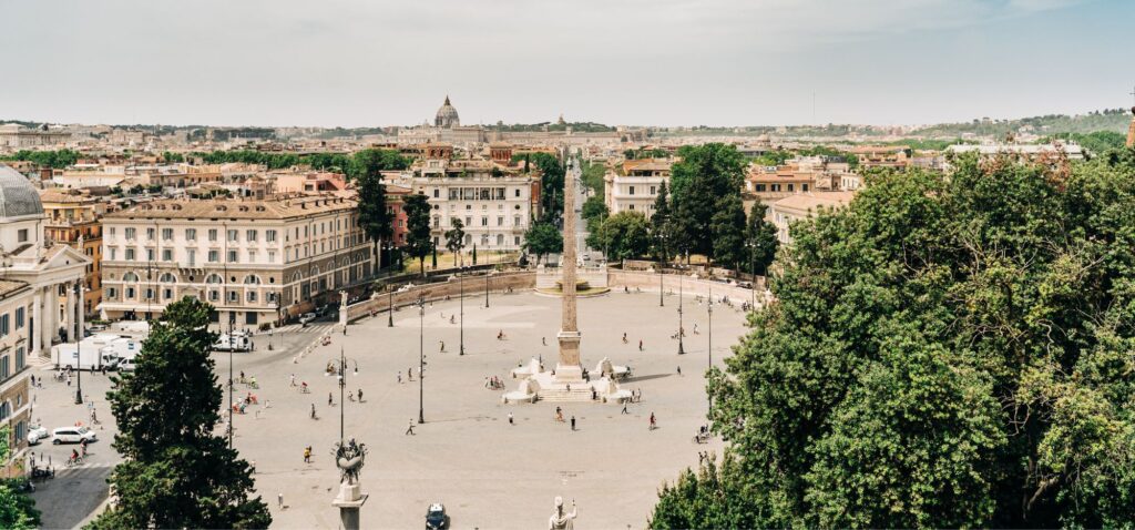 Porta Flaminia - Piazza del Popolo - Rzym