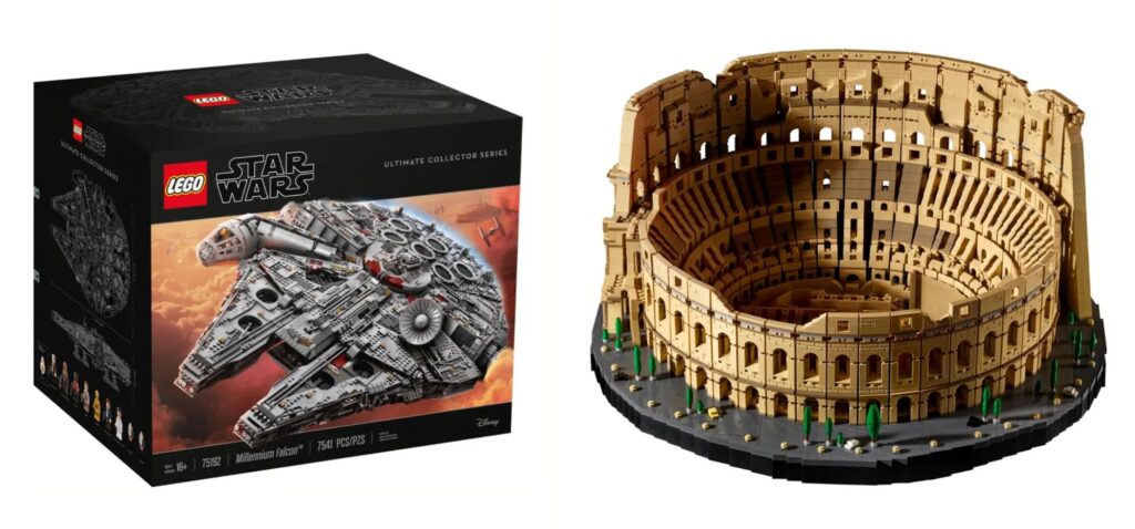 Sokół Millenium oraz Koloseum z klocków Lego - Blog CityLove